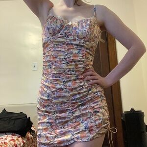 For Love and Lemons floral mini dress